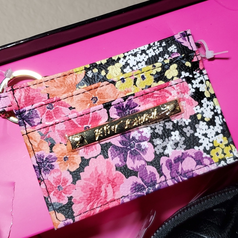 Betsey Johnson Mini Backpack + Credit Card Holder Set - Picture 3 of 11